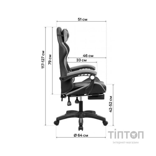 Крісло ігрове GT Racer X-2323 Black/Green