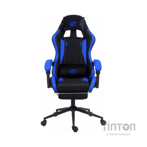 Крісло ігрове GT Racer X-2324 Black/Blue (X-2324 Fabric Black/Blue)