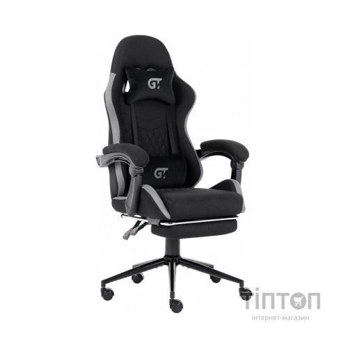 Крісло ігрове GT Racer X-2324 Black/Gray (X-2324 Fabric Black/Gray)