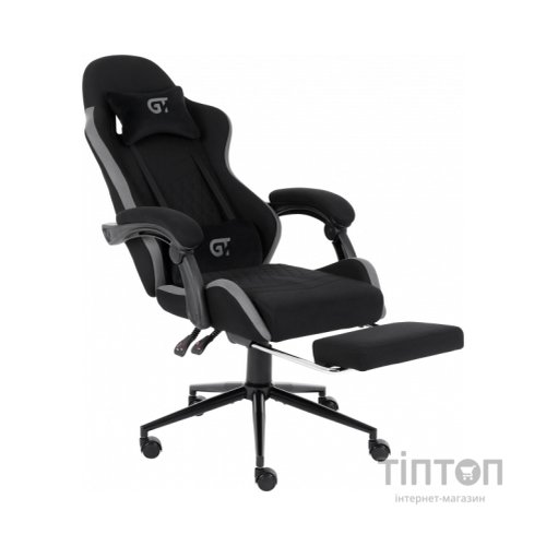 Крісло ігрове GT Racer X-2324 Black/Gray (X-2324 Fabric Black/Gray)