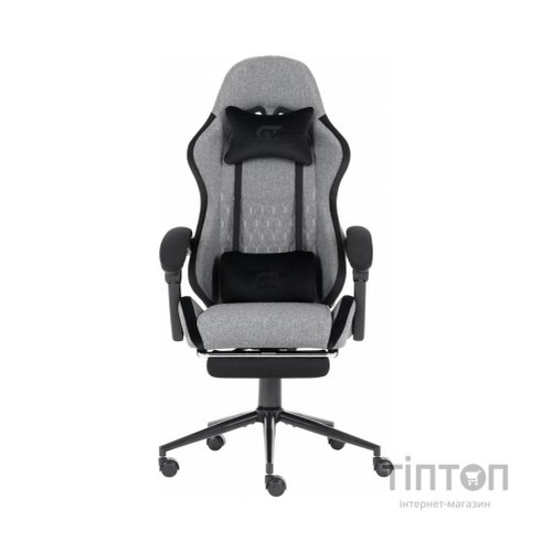 Крісло ігрове GT Racer X-2324 Gray/Black (X-2324 Fabric Gray/Black Suede)