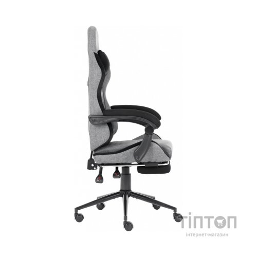 Крісло ігрове GT Racer X-2324 Gray/Black (X-2324 Fabric Gray/Black Suede)