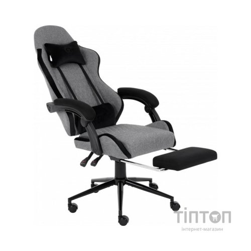 Крісло ігрове GT Racer X-2324 Gray/Black (X-2324 Fabric Gray/Black Suede)