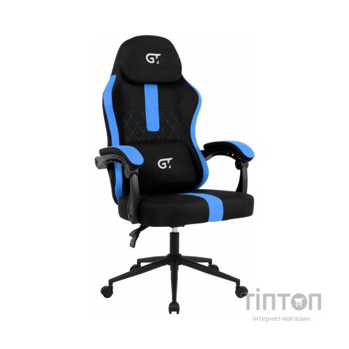 Крісло ігрове GT Racer X-2326 Black/Blue (X-2326 Fabric Black/Blue)