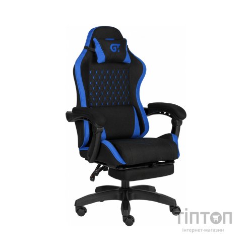 Крісло ігрове GT Racer X-2339 Black/Blue (X-2339 Fabric Black/Blue)