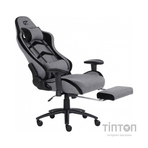 Крісло ігрове GT Racer X-2534-F Gray/Black Suede (X-2534-F Fabric Gray/Black Suede)