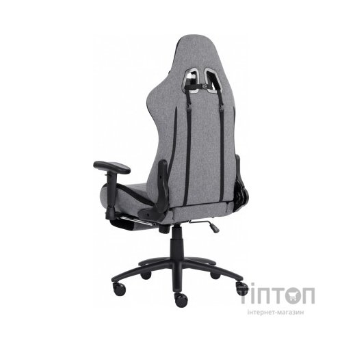 Крісло ігрове GT Racer X-2534-F Gray/Black Suede (X-2534-F Fabric Gray/Black Suede)