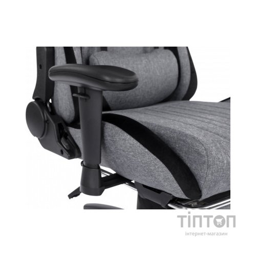 Крісло ігрове GT Racer X-2534-F Gray/Black Suede (X-2534-F Fabric Gray/Black Suede)