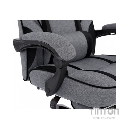 Крісло ігрове GT Racer X-2749-1 Gray/Black Suede (X-2749-1 Fabric Gray/Black Suede)