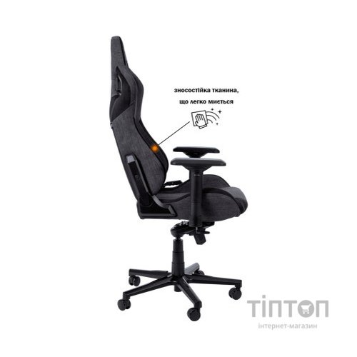 Крісло ігрове GT Racer X-8005 Dark Gray/Black Suede