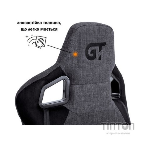Крісло ігрове GT Racer X-8005 Dark Gray/Black Suede