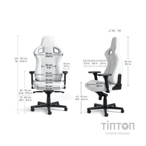 Крісло ігрове Noblechairs Epic White Edition (NBL-EPC-PU-WED)