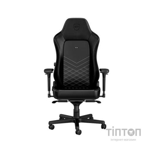 Крісло ігрове Noblechairs Hero Black/Platinum White (GAGC-117)