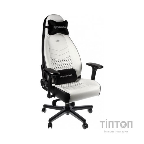 Крісло ігрове Noblechairs Icon White/Black (NBL-ICN-PU-WBK)