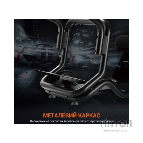 Крісло ігрове OfficePro RS167 з кокпітом кріплення для керма та педалей Black (RS167)