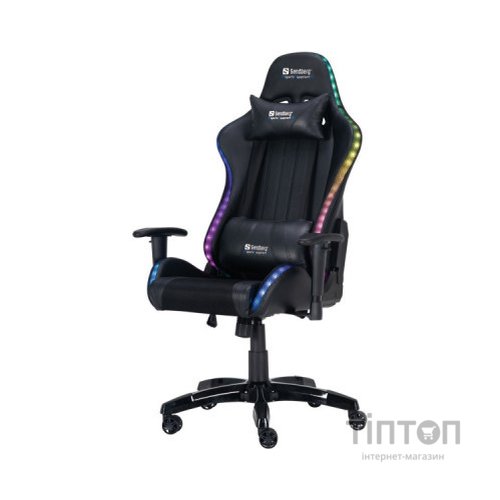 Крісло ігрове Sandberg Commander RGB Black (640-94)