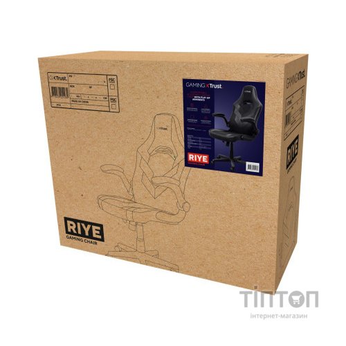 Крісло ігрове Trust GXT703 Riye Black (25128)
