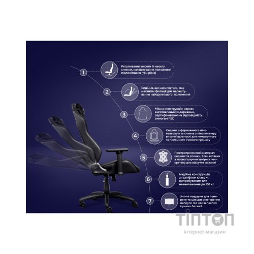 Крісло ігрове Trust GXT714 Ruya Eco Black (24908)