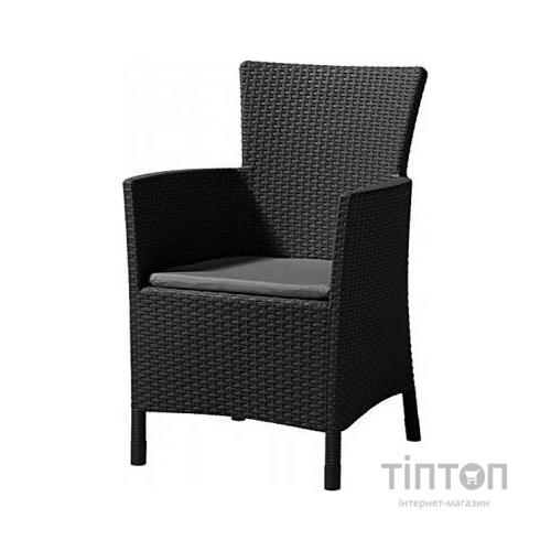 Крісло садове Allibert Iowa серое (17197853939)