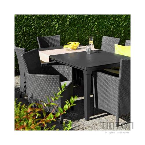 Крісло садове Allibert Iowa серое (17197853939)