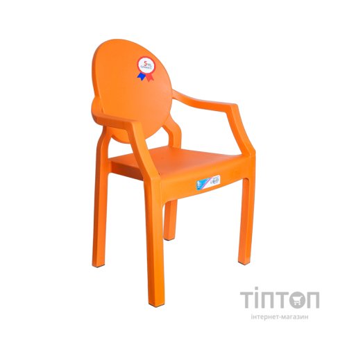 Крісло садове Irak Plastik дитяче бешкетник помаранчеве (4586)