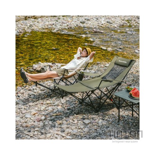 Крісло складане Naturehike CNK2550JJ023 Nightfall T05, сталь, хакі (6977465865700)