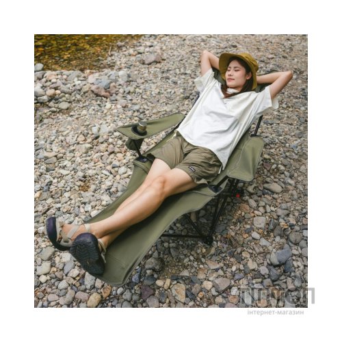 Крісло складане Naturehike CNK2550JJ023 Nightfall T05, сталь, хакі (6977465865700)