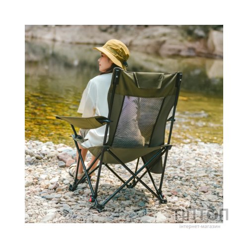Крісло складане Naturehike CNK2550JJ023 Nightfall T05, сталь, оливкове (6977465865588)