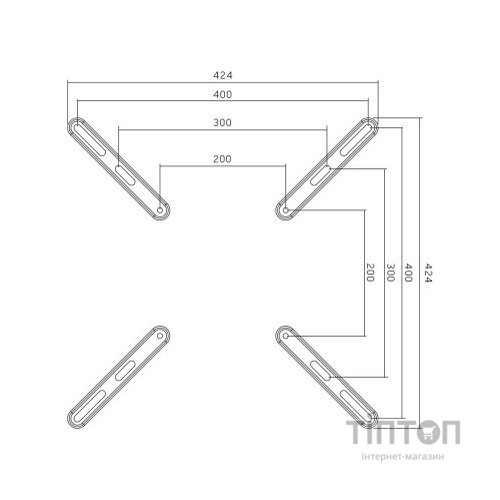 Кронштейн Brateck LCD-201F