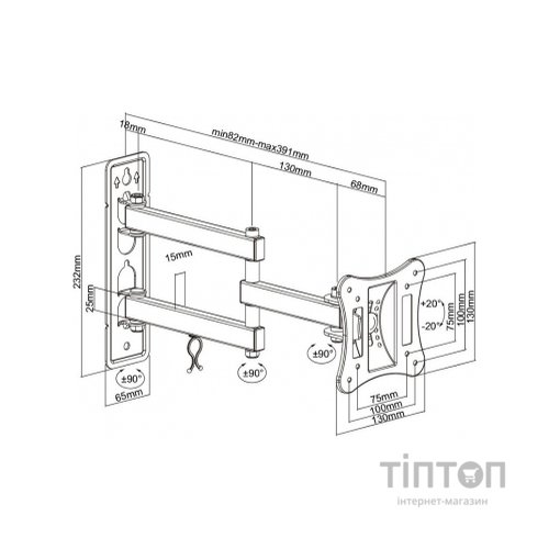 Кронштейн BRATECK LPA51-113