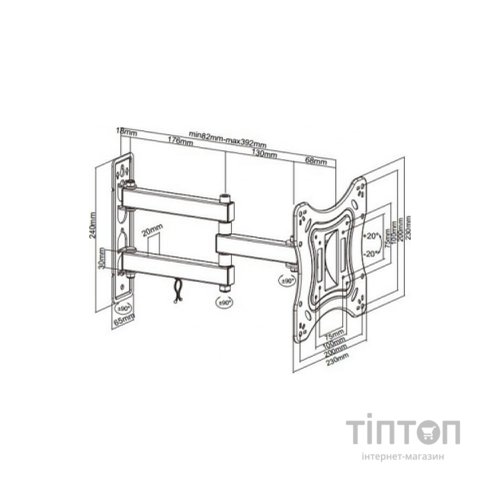 Кронштейн BRATECK LPA51-223
