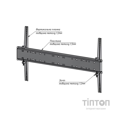Кронштейн Charmount TV0804F White