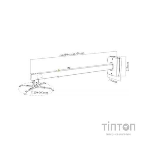 Кронштейн до проектора Charmount CT-PRB-8M