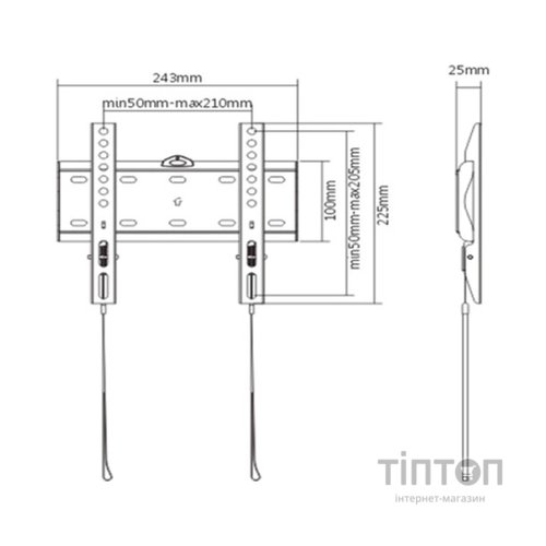 Кронштейн Gembird WM-42F-01