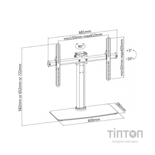 Кронштейн ITech KFG-3 чорний