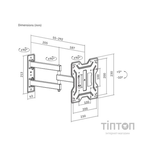 Кронштейн ITech LCD223