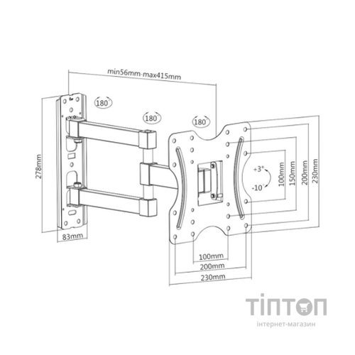 Кронштейн ITech LCD523B