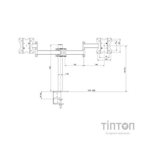 Кронштейн KSL DM32T