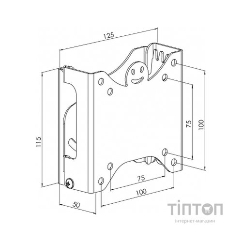 Кронштейн KSL WM111N чорний