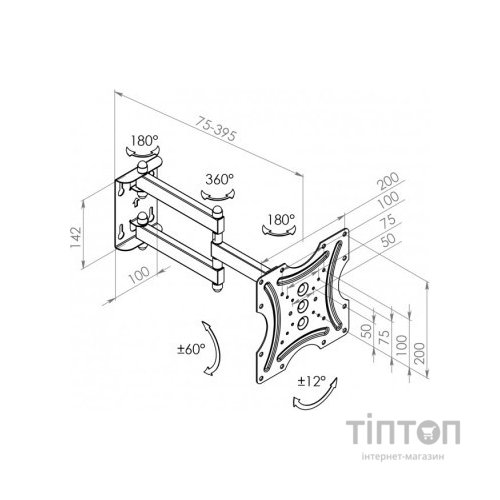 Кронштейн Квадо К-342В