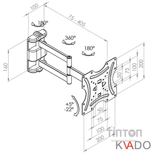Кронштейн КВАДО К-42