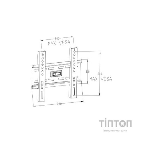Кронштейн Vinga TM10-2251 чорний