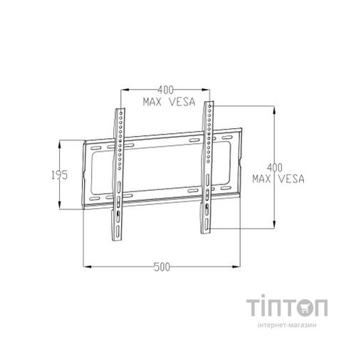 Кронштейн Vinga TM10-4451 чорний