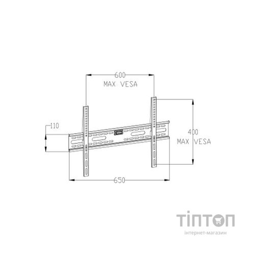Кронштейн Vinga TM10-6451 чорний