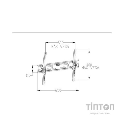 Кронштейн Vinga TM20-6452 чорний