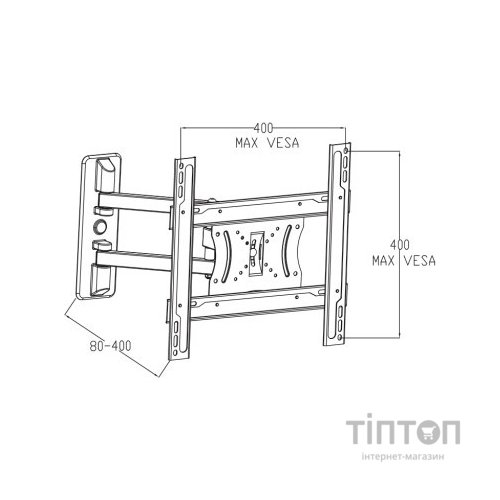 Кронштейн Vinga TM32-4451 чорний