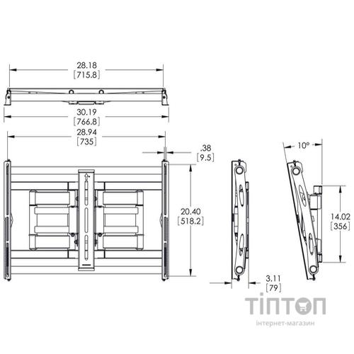 Кронштейн Vogels PFW6851 Black