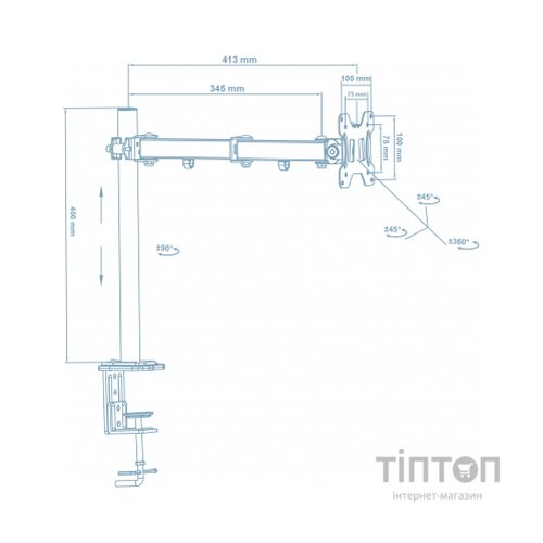 Кронштейн Walfix DM-300B