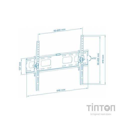 Кронштейн Walfix M-18B чорний
