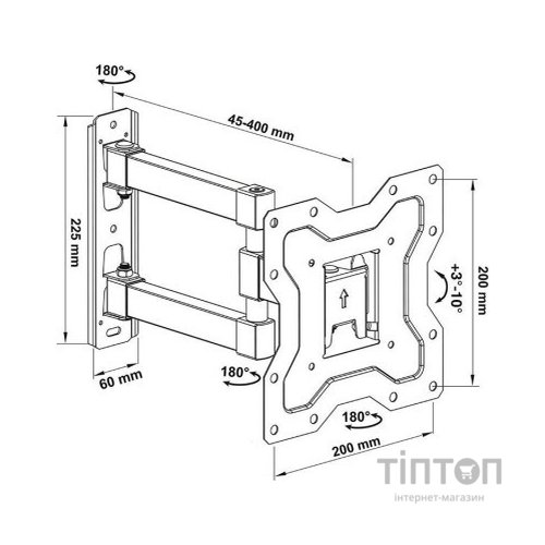 Кронштейн Walfix R-354B